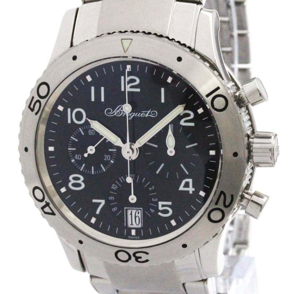 BREGUET Transatlantique Type XX Steel Automatic Watch 3820 Polished
